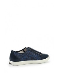 Женские темно-синие кожаные кеды от Keddo