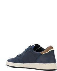 Мужские темно-синие кожаные кеды от Philippe Model