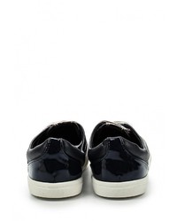 Женские темно-синие кожаные кеды от LOST INK