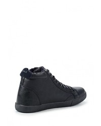 Мужские темно-синие кожаные кеды от Montefiori