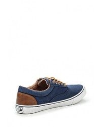 Женские темно-синие кожаные кеды от Mustang