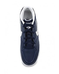Мужские темно-синие кожаные кеды от Nike