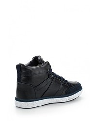 Мужские темно-синие кожаные кеды от Patrol