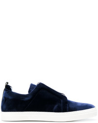 Женские темно-синие кожаные кеды от Pierre Hardy