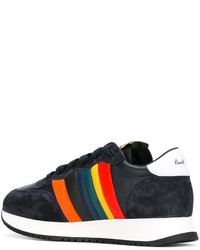 Мужские темно-синие кожаные кеды от Paul Smith