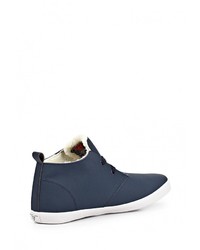 Мужские темно-синие кожаные кеды от Reflex