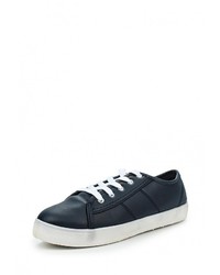 Женские темно-синие кожаные кеды от Tony-p