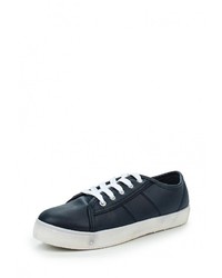 Женские темно-синие кожаные кеды от Tony-p