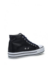 Женские темно-синие кожаные кеды от Zona3