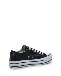 Женские темно-синие кожаные кеды от Zona3