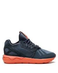 Мужские темно-синие кожаные кроссовки от adidas