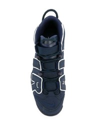 Мужские темно-синие кожаные кроссовки от Nike