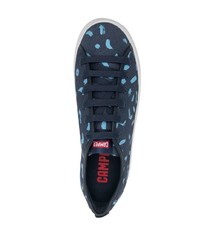 Мужские темно-синие кожаные кроссовки от Camper