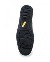 Мужские темно-синие кожаные лоферы от 24HRS