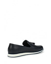 Мужские темно-синие кожаные лоферы от Baldinini