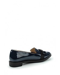 Женские темно-синие кожаные лоферы от Betsy