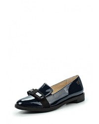 Женские темно-синие кожаные лоферы от Betsy