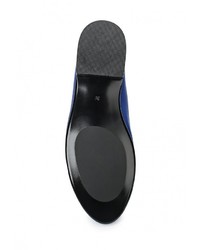 Женские темно-синие кожаные лоферы от Calipso