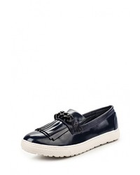 Женские темно-синие кожаные лоферы от Coco Perla