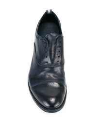 Мужские темно-синие кожаные лоферы от Officine Creative