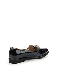 Женские темно-синие кожаные лоферы от Keddo