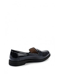 Женские темно-синие кожаные лоферы от Keddo