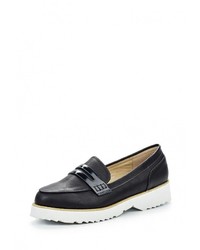 Женские темно-синие кожаные лоферы от LOST INK