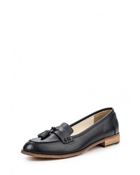 Женские темно-синие кожаные лоферы от Pier One