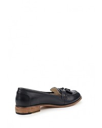 Женские темно-синие кожаные лоферы от Pier One