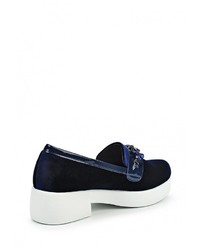 Женские темно-синие кожаные лоферы от Renda