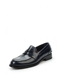 Мужские темно-синие кожаные лоферы от Tommy Hilfiger