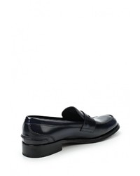 Мужские темно-синие кожаные лоферы от Tommy Hilfiger