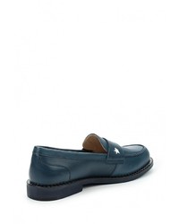 Женские темно-синие кожаные лоферы от Tommy Hilfiger