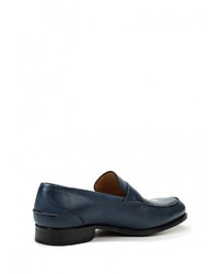 Мужские темно-синие кожаные лоферы от Umber