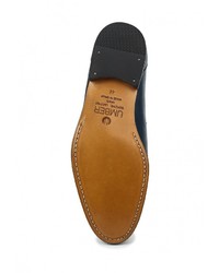 Мужские темно-синие кожаные лоферы от Umber