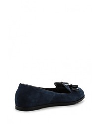 Женские темно-синие кожаные лоферы от Vitacci