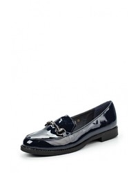 Женские темно-синие кожаные лоферы от WS Shoes