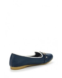 Женские темно-синие кожаные лоферы от Zenden Comfort