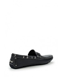 Мужские темно-синие кожаные мокасины от Baldinini