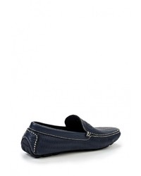 Мужские темно-синие кожаные мокасины от Baldinini
