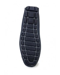 Мужские темно-синие кожаные мокасины от Baldinini