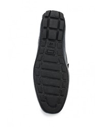 Мужские темно-синие кожаные мокасины от Dino Ricci