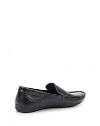 Мужские темно-синие кожаные мокасины от iD active