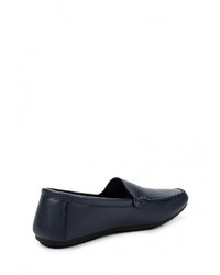 Мужские темно-синие кожаные мокасины от Moza-X