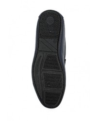 Мужские темно-синие кожаные мокасины от Moza-X