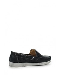 Мужские темно-синие кожаные мокасины от Niweile