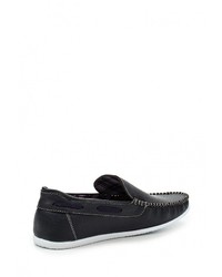 Мужские темно-синие кожаные мокасины от Patrol