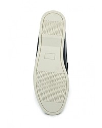 Мужские темно-синие кожаные мокасины от Pradella