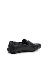 Мужские темно-синие кожаные мокасины от Quattrocomforto