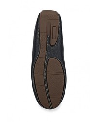 Мужские темно-синие кожаные мокасины от Storm